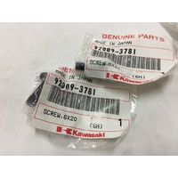 Handle Bar Cover Screws 6x20 , Kawasaki JetSki's JT1500 #92009-3781