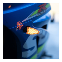 Oxford Arrow Indicator Short Stem Clear Lens - Black