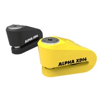 OXFORD ALPHA XD14 STAINLESS DISC LOCK(14MM PIN) BLACK