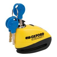 Oxford Screamer 100db Alarm Disc Lock - Yelow / Black