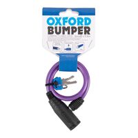 OXFORD BUMPER CABLE LOCK PURPLE 6MM X 600MM