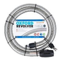 OXFORD REVOLVER 1.8M SILVER CABLE LOCK