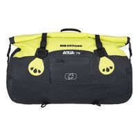 Oxford Roll Bag Aqua T70 - Black / Fluro Yellow