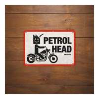 Oxford Garage Metal Sign: "Petrol Head"
