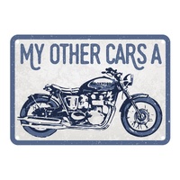 Oxford Garage Metal Sign: "My Other Car's A"