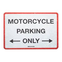 Oxford Garage Metal Sign: "Parking"