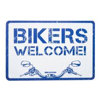 Oxford Garage Metal Sign: "Welcome"
