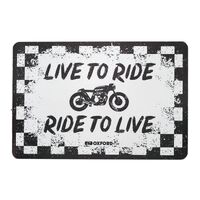 Oxford Garage Metal Sign: "Ride"
