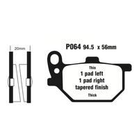 Premier Brake Pads - P Organic Standard