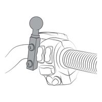 Ram Motorcycle Brake / Clutch Reservoir & Handlebar Ball Base