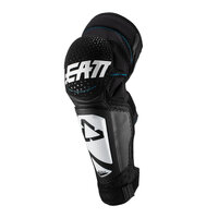 LEATT KNEE & SHIN GUARD 3DF HYBRID EXT - WHITE/BLACK