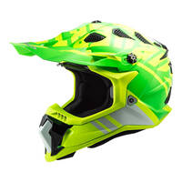 LS2 MX700 Subverter Evo Gammax Helmet - Green / Hi-Vis Yellow