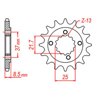 MTX 1309 Steel Front Sprocket #520 (10-103)