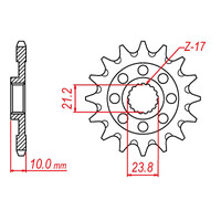 MTX 1443 Steel Front Sprocket #520 (10-28H)