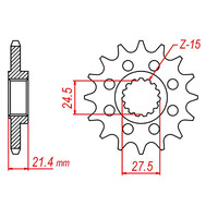 MTX 37600 Steel Front Sprocket #525 (10-37600)