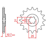 MTX 331 Steel Front Sprocket #630 (10-405)