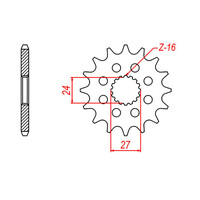 MTX 423 Steel Front Sprocket #530 (10-423)