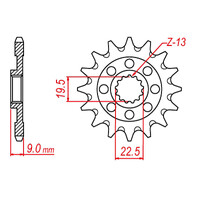 MTX 1442 Steel Front Sprocket #520 (10-442)