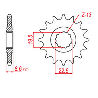 MTX 1447 Steel Front Sprocket #520 (10-48H)