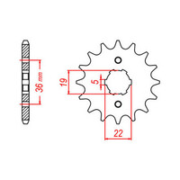 MTX 1352 (2) Steel Front Sprocket #520 (10-TRX)