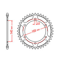 MTX 006 Steel Rear Sprocket #525 (11-006)