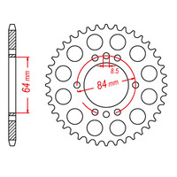 MTX 809/2 Steel Rear Sprocket #428 (11-053)