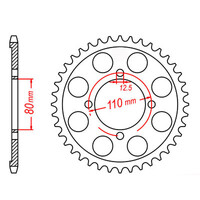 MTX 284 Steel Rear Sprocket #530 (11-300)