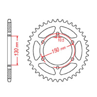MTX 305 Steel Rear Sprocket #520 (11-305)