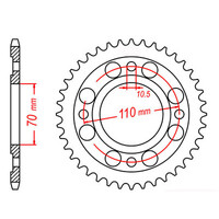 MTX 246 Steel Rear Sprocket #530 (11-413)