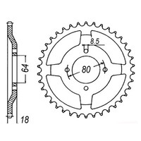 MTX 1925 Steel Rear Sprocket #428 (11-482)