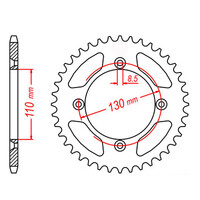 MTX 215 Steel Rear Sprocket #420 (11-4GC)