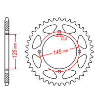 MTX 857 Steel Rear Sprocket #520 (11-5Y1)