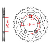 MTX 746 Steel Rear Sprocket #520 (11-746)