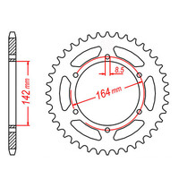 MTX 1074 Steel Rear Sprocket #525 (11-HY2)