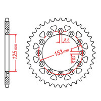 MTX 210/301 Steel Rear Sprocket #520 (11-KAE2)