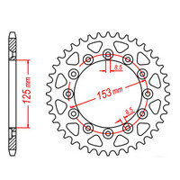 MTX 210 (2) Steel Rear Sprocket #520 (11-KAE8)