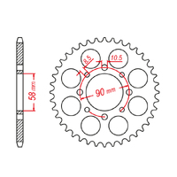 MTX 273 Steel Rear Sprocket #520 (11-KP9)