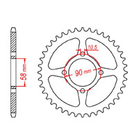MTX 1221 Steel Rear Sprocket #428 (11-KTY)