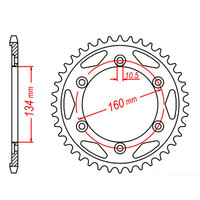MTX 1306 Steel Rear Sprocket #530 (11-MCJ)