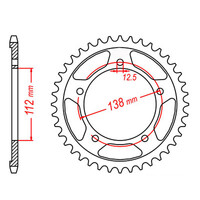 MTX 302 Steel Rear Sprocket #530 (11-MW0)