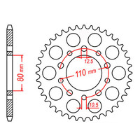 MTX 1332 Steel Rear Sprocket #525 (11-MW3)