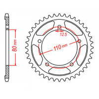 MTX 2010 Steel Rear Sprocket #530 (11-TR1)