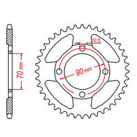 MTX 264 Steel Rear Sprocket #428 (11-Y2P)