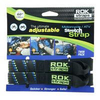 ROK Motorcycle Luggage Straps 25mm x 1.5M Twin Pack