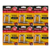 SNAP-D 10MM D SHACKLE - 6 PACK SPECIAL