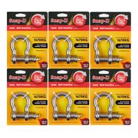 SNAP-D 13MM BOW SHACKLE - 6 PACK SPECIAL