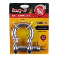 Snap-D Stainless Steel Bow Shackle - 19mm