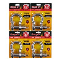 SNAP-D 19MM BOW SHACKLE - 4 PACK SPECIAL