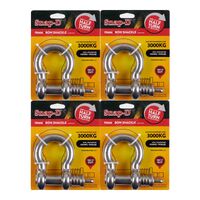 SNAP-D 19MM BOW SHACKLE - 4 PACK SPECIAL