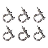 SNAP-D 8MM BOW SHACKLE - 6 PACK SPECIAL